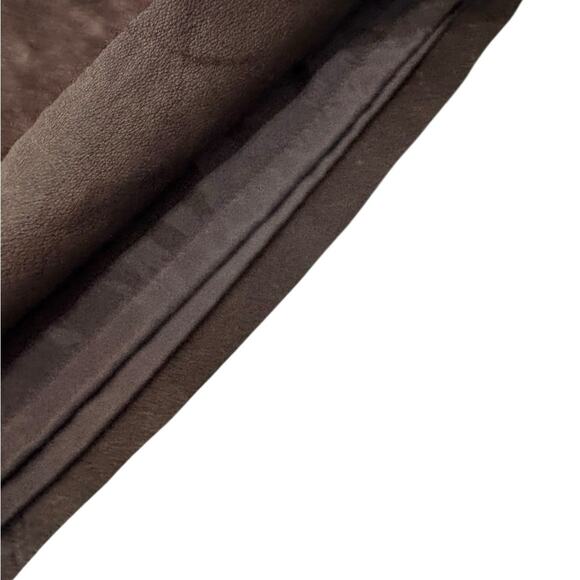 KATE HILL Brown Leather Pencil Skirt size 8 - Picture 9 of 11